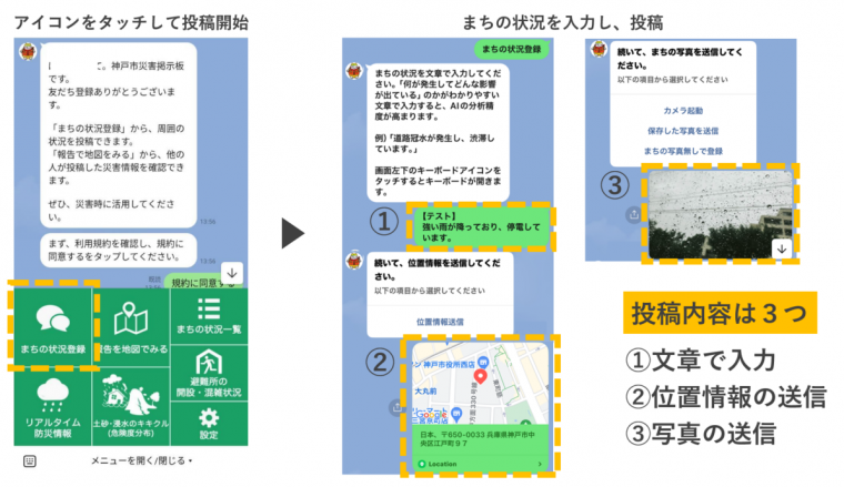まちの状況登録