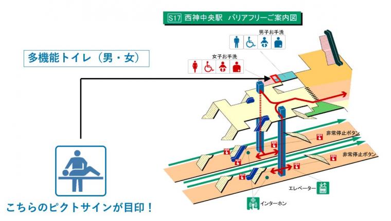 西神中央駅構内図