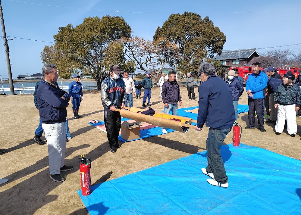 防災訓練の様子