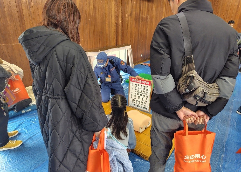 救急処置の手順説明