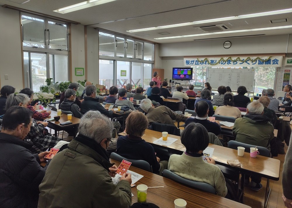 ビンゴ大会の様子