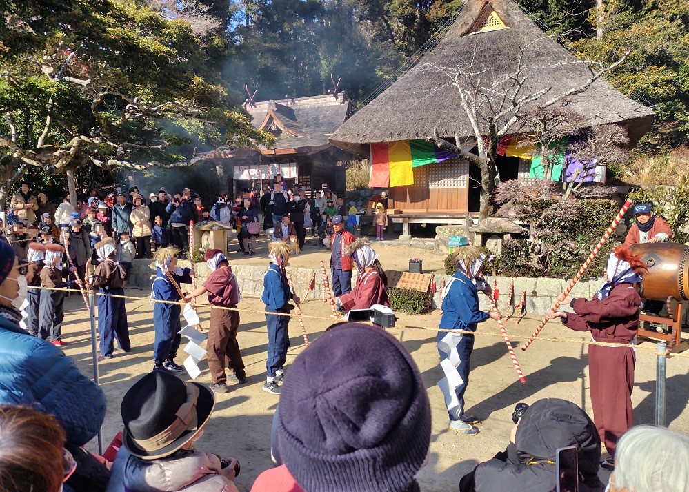 追儺式の様子