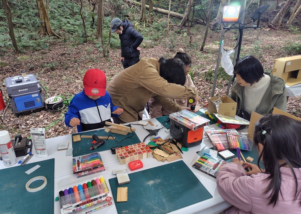 森のマルシェの様子