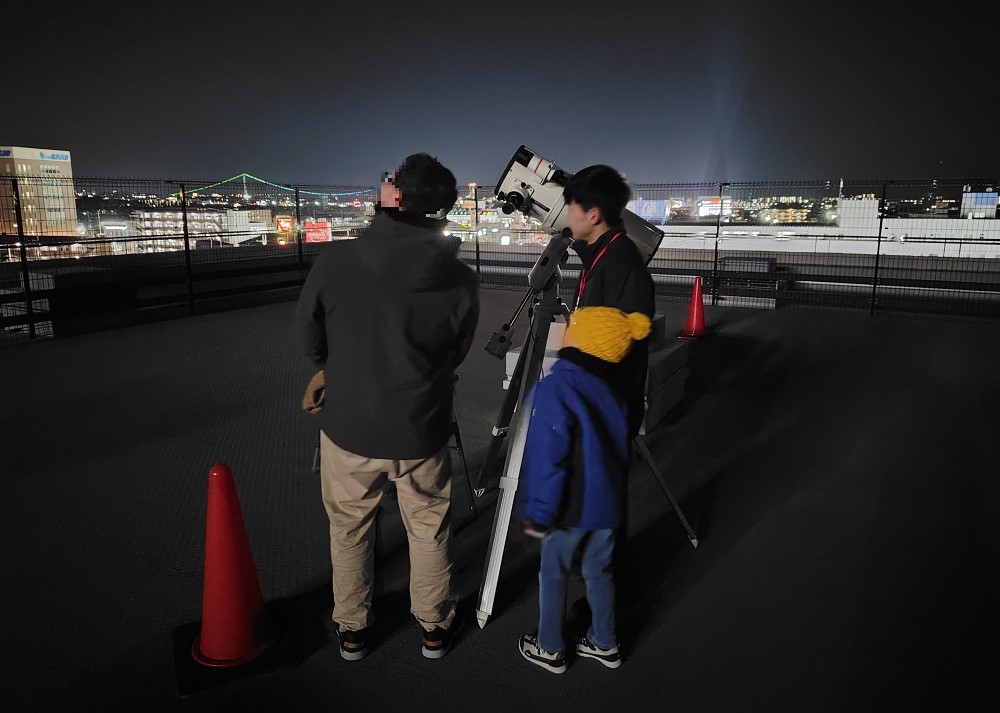 天体観測会の様子