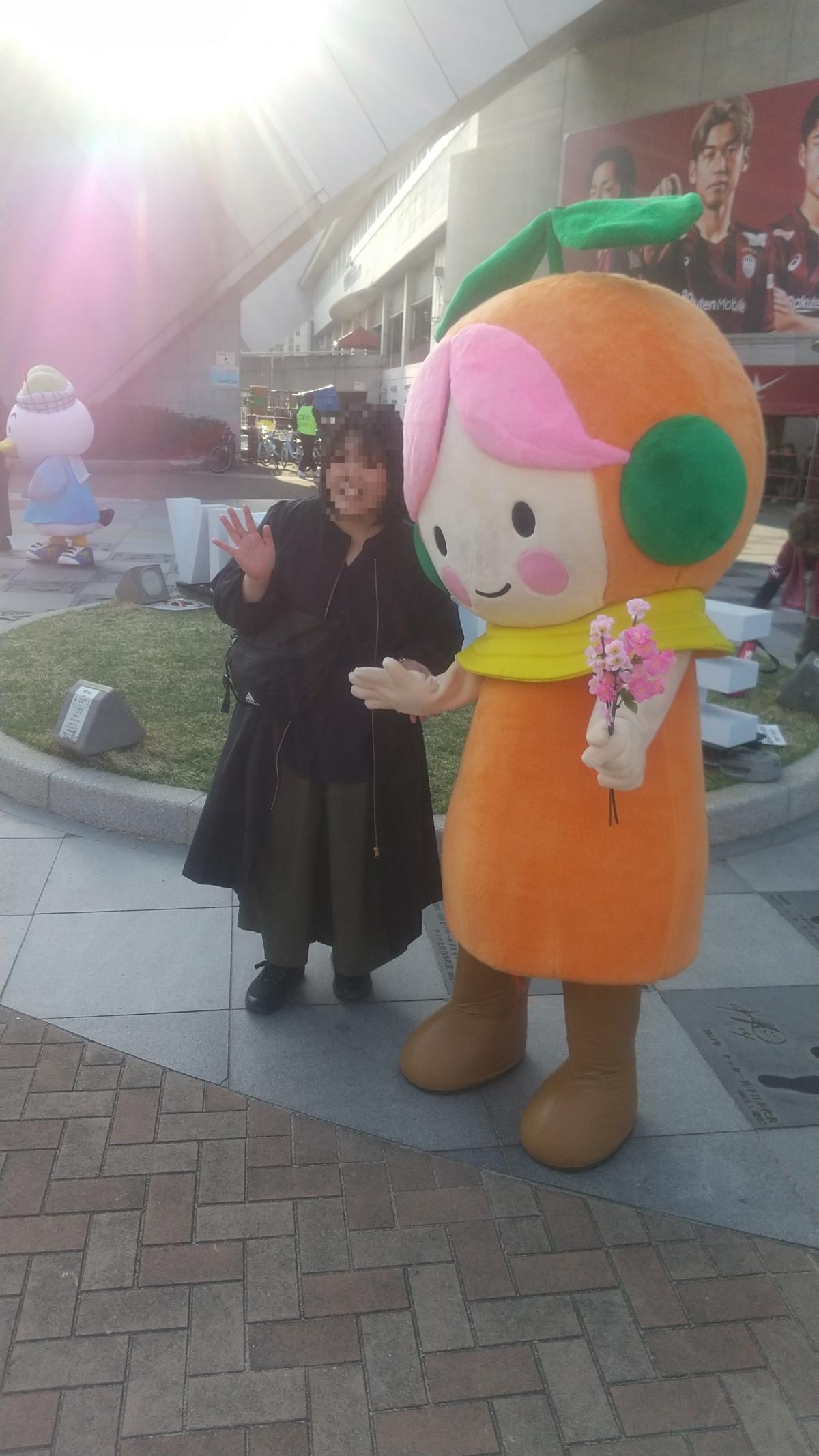 観客と記念撮影