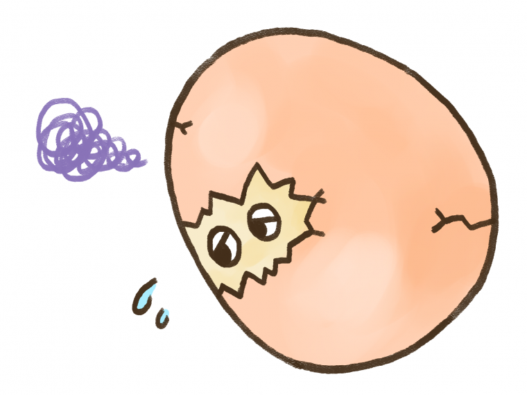 これカラのイラスト2落ち込むこれカラ