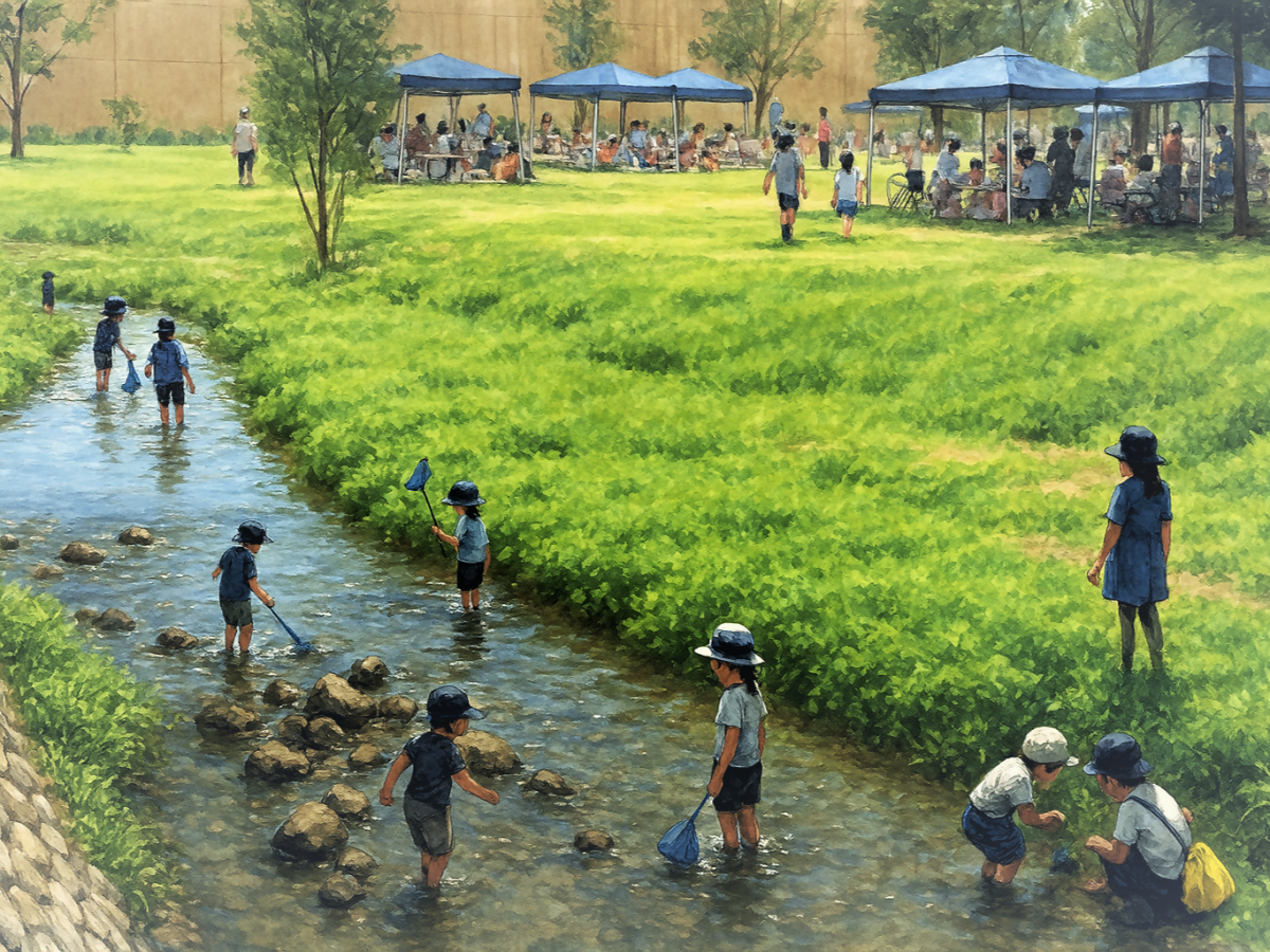 親水空間整備後のイメージ図