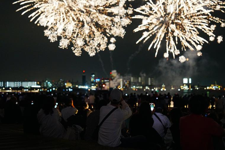 静寂花火　音楽花火