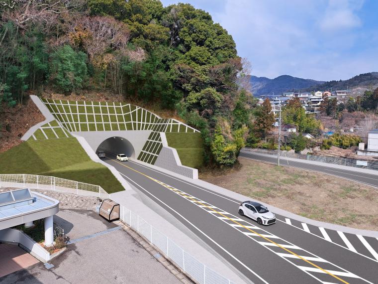 トンネル東側坑口のイメージ画像