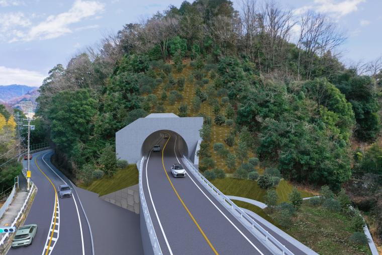 トンネル西側坑口のイメージ
