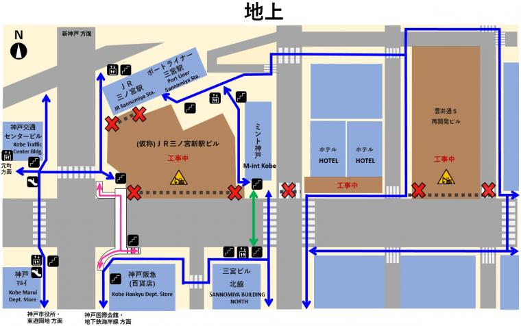 地上図