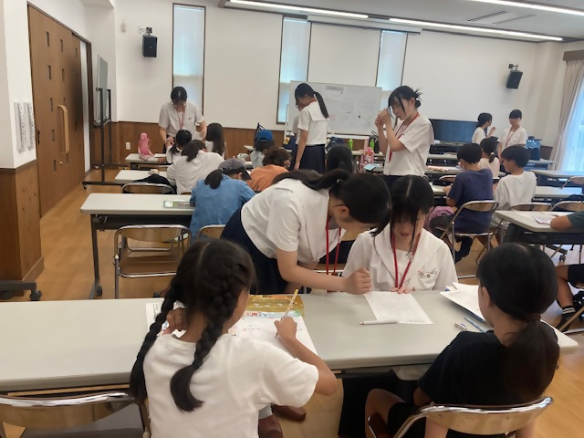 プリントの答えあわせもしてくれました。