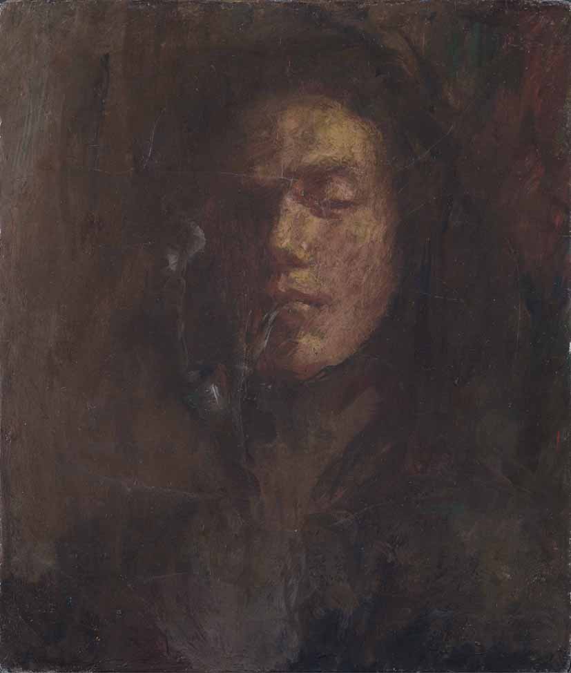 中西 勝《自画像》