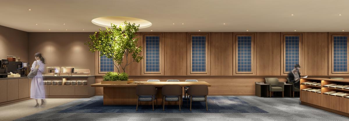 空港ラウンジ_完成イメージパース