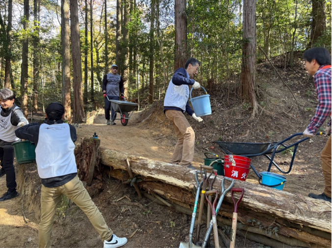 コース整備の様子