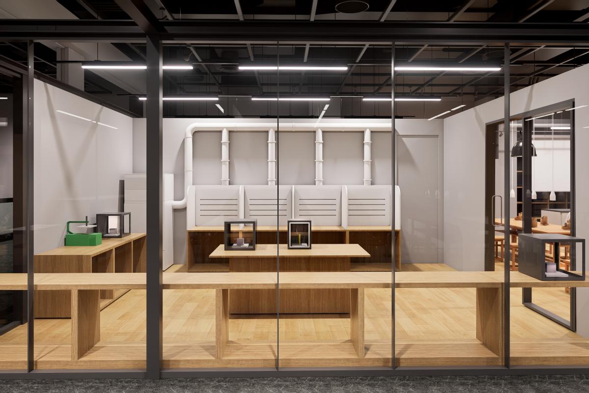 機械工作室の様子