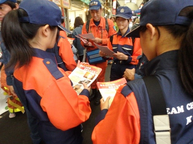 防災ジュニアの火災予防広報