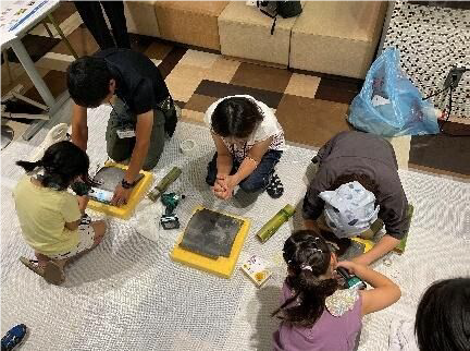 啓発活動として実施した竹細工ワークショップ