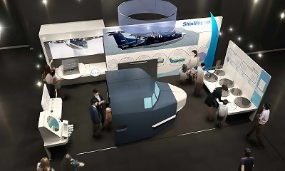 新明和工業航空機ブース（イメージ）