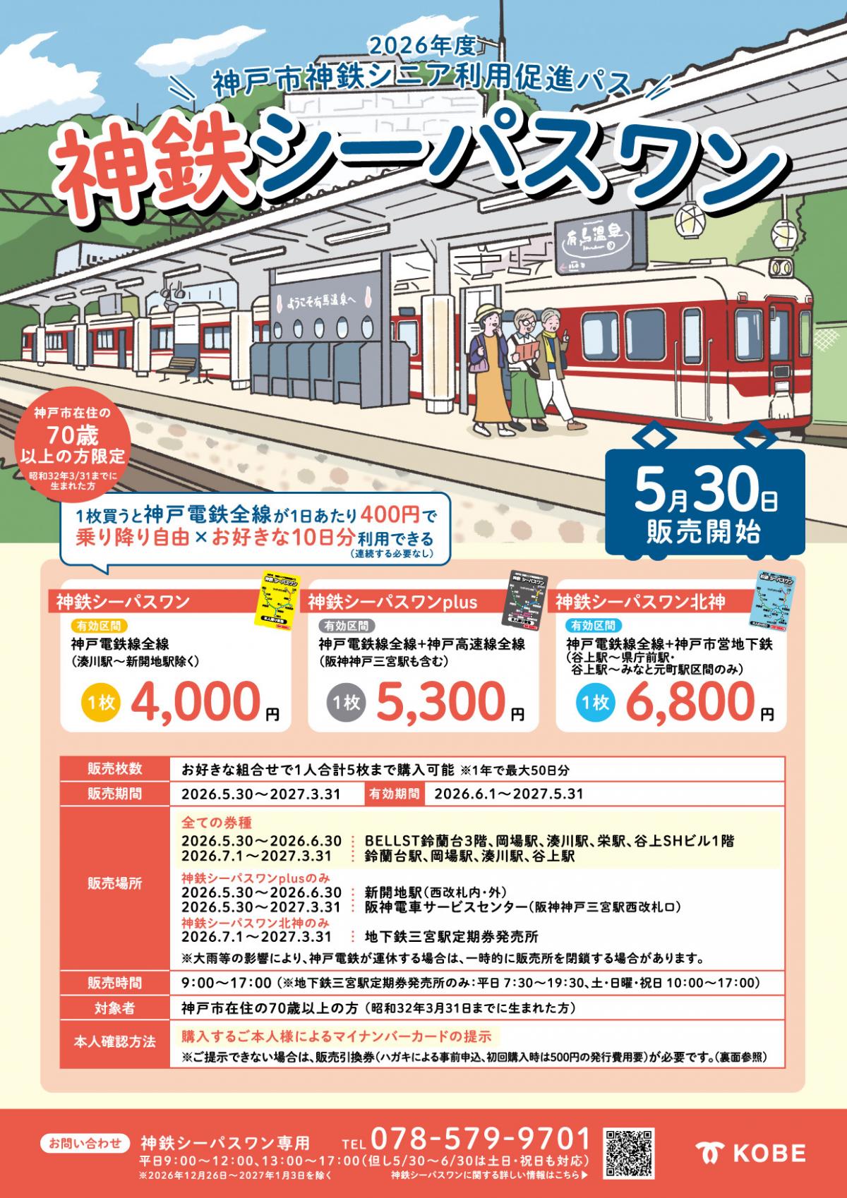神鉄シーパスワン販売開始チラシ(表)