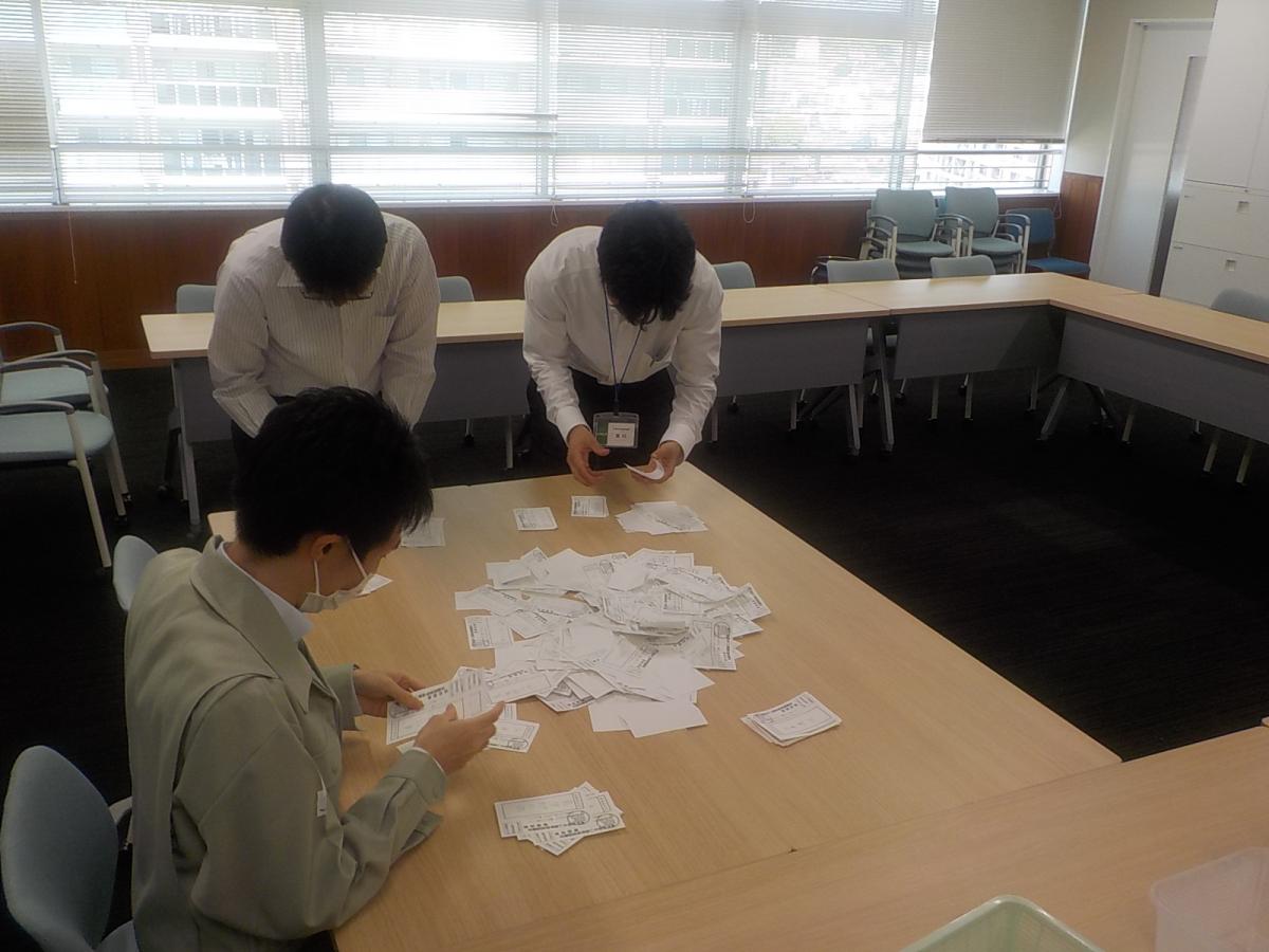 開披作業の写真