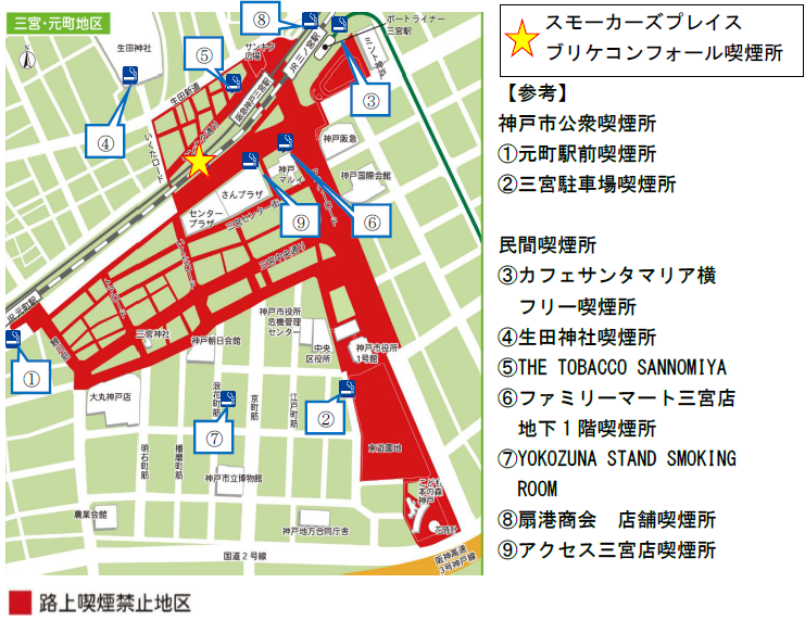 喫煙所一覧（2026年7月時点）