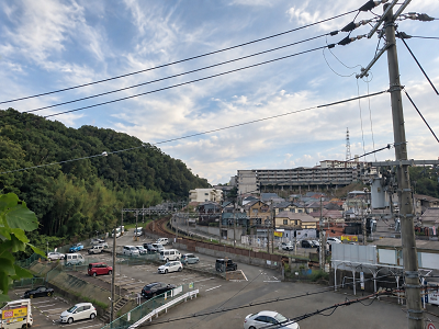 山の街電車　3枚目