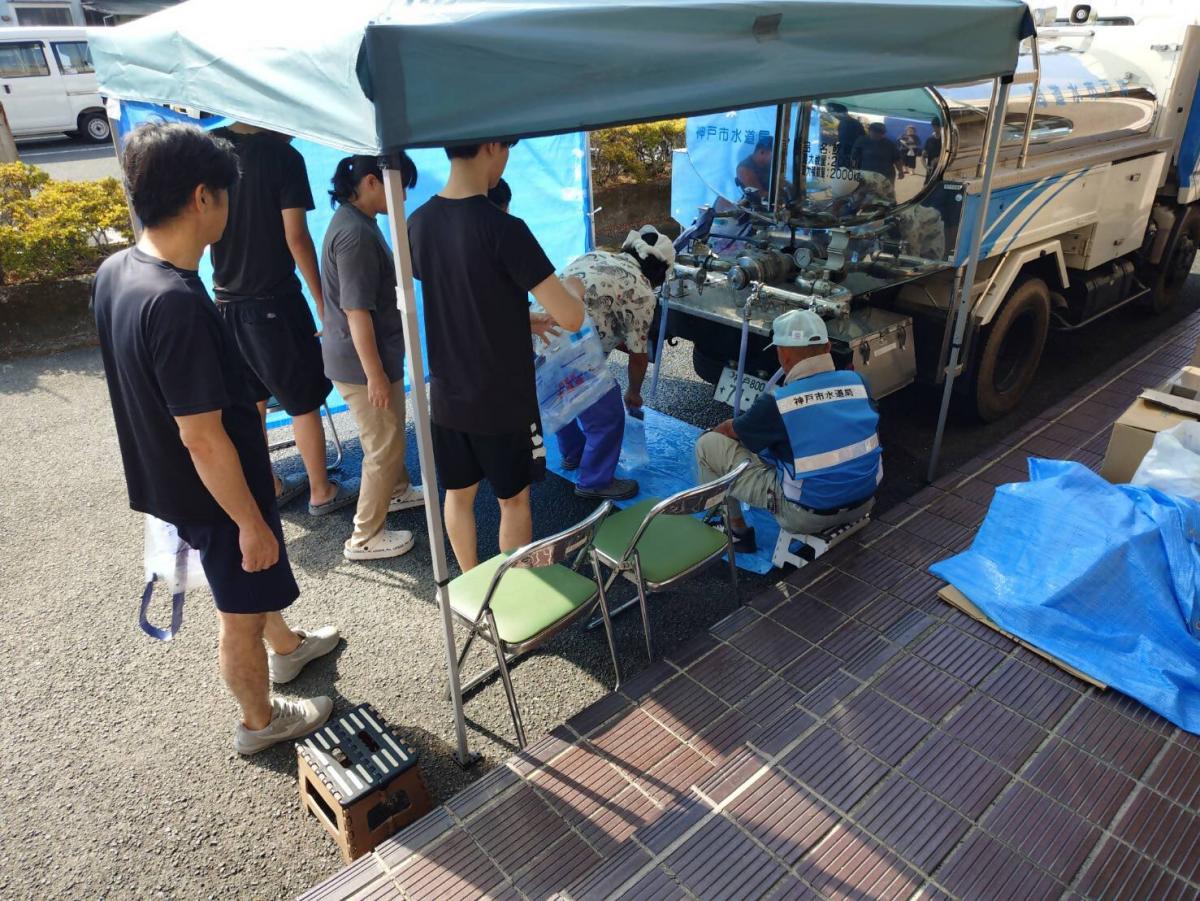 応急給水状況