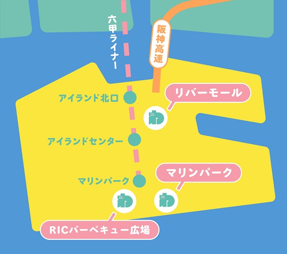 六甲アイスポットマップ